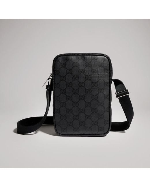 Gucci Black Essence Classic Mini Bag, Original Gg Fabric for men