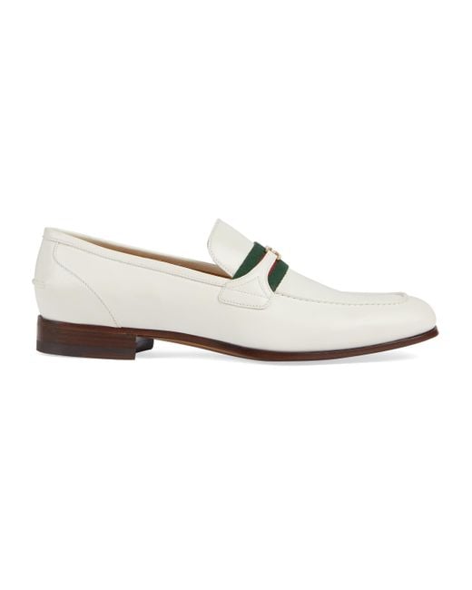 Gucci White Ha Ha Ha Loafer With Interlocking G for men