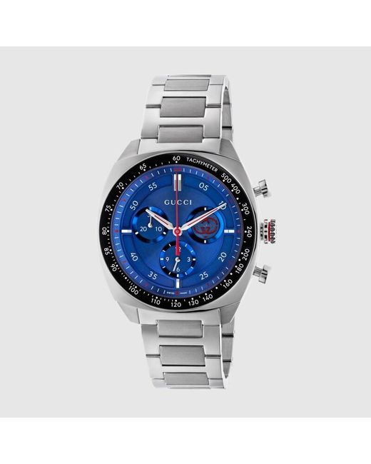 Gucci Blue Interlocking Watch, 41Mm for men