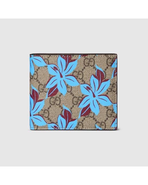 Gucci Blue Gg Printed Coin Wallet for men