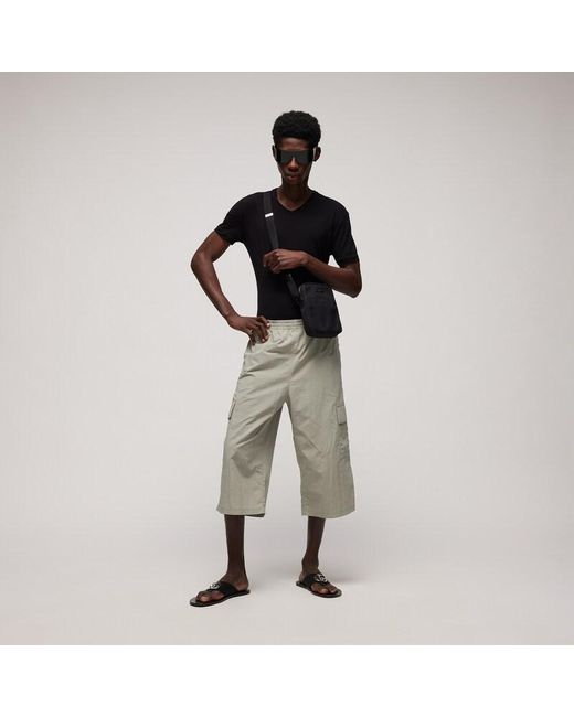 Gucci Gray Nylon Cargo Pants With Wrinkle Effect