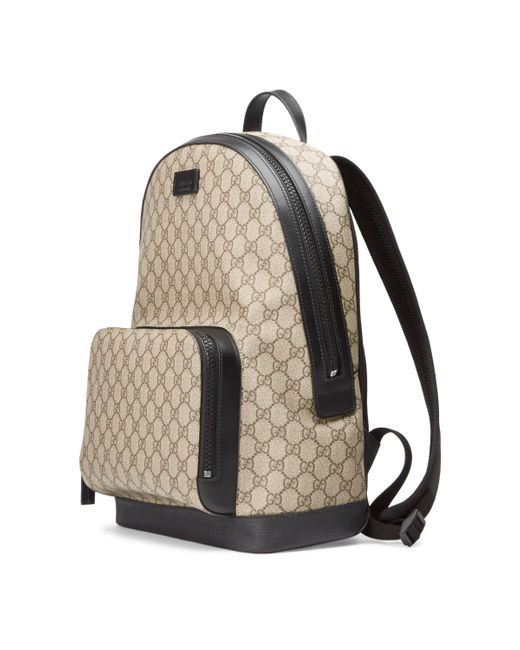 Gucci Canvas GG Supreme Backpack in Beige (Natural) - Save 24% - Lyst