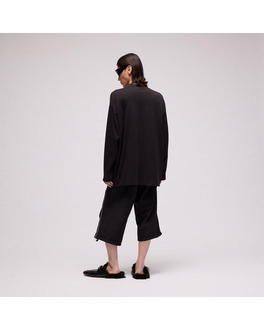 Gucci Black Cotton Silk T-Shirt With Embroidery for men