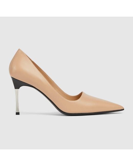 Gucci White Bombshell Pump