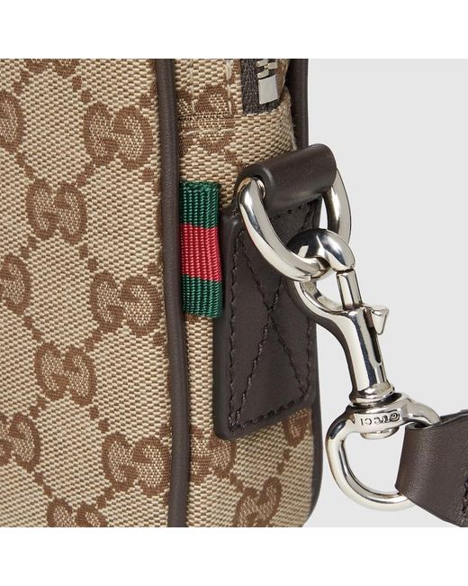 Gucci Gg スモール クロスボディバッグ, ベージュ, Ggキャンバス 