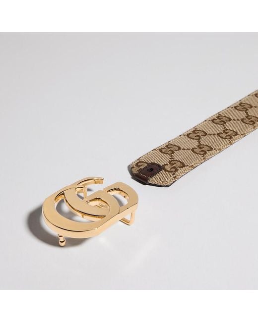 Gucci Brown Cut Gg Marmont Reversible Belt, Size 100