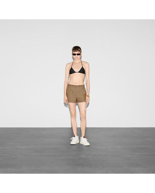 Gucci Black Sparkling Jersey Bikini Set