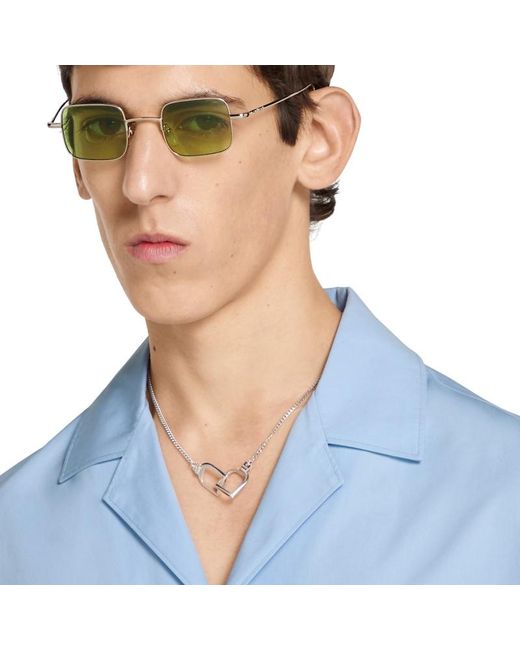 Gucci Metallic Staffa Pendant Necklace
