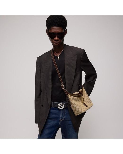 Gucci Metallic Gg Mini Bag, Gg Canvas