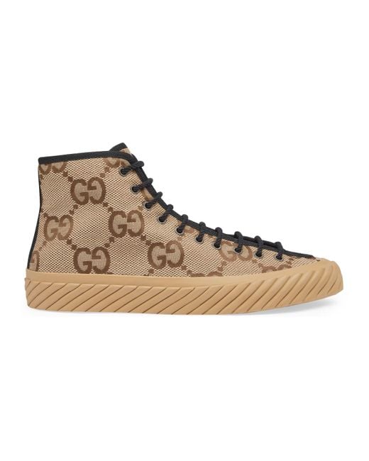 Gucci High-top Maxi GG Sneaker in Brown for Men | Lyst