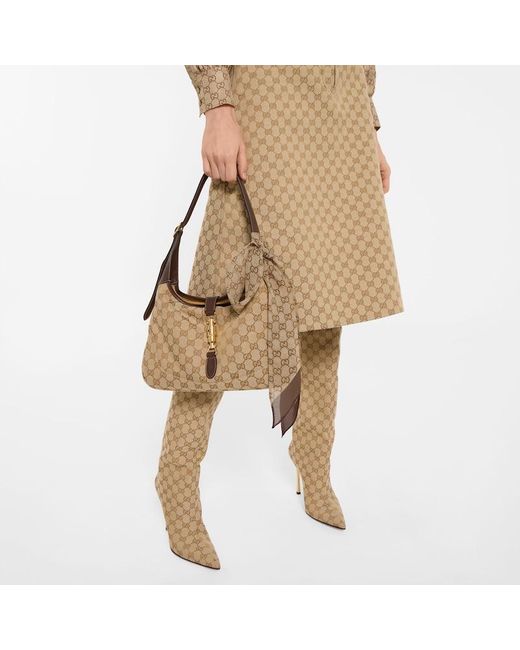 Gucci White Band Aus Seidenchiffon Mit Print