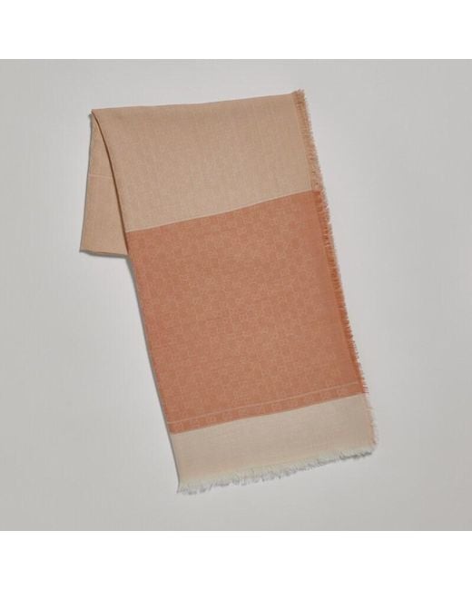 Gucci Natural Gg Wool Cashmere Silk Stole