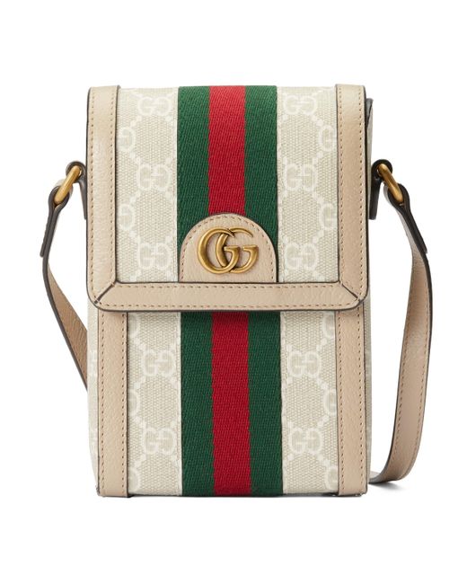 Gucci Canvas Ophidia Top Handle Mini Bag in White | Lyst Australia
