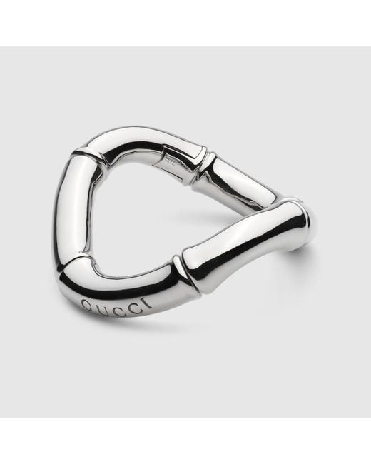 Gucci Metallic Bamboo Cuff Bracelet