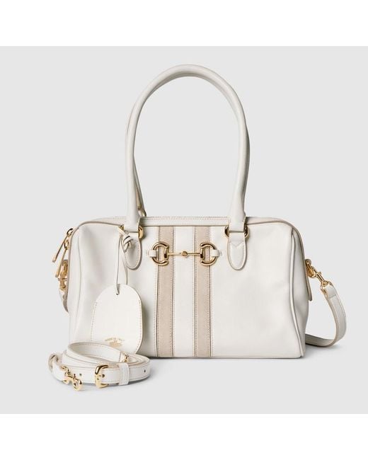 Gucci Natural Borsetto Medium Boston Bag