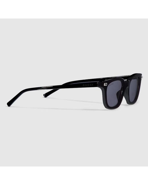 Gucci Blue Oval Frame Sunglasses for men