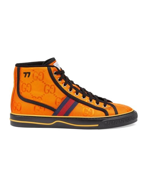 Gucci Orange Off The Grid High Top Sneaker for men