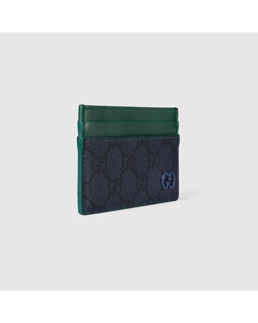 Gucci Green Gg Card Case for men