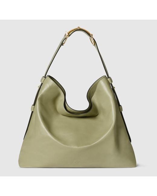 Gucci Green Beatrix Large Tote Bag, Leather