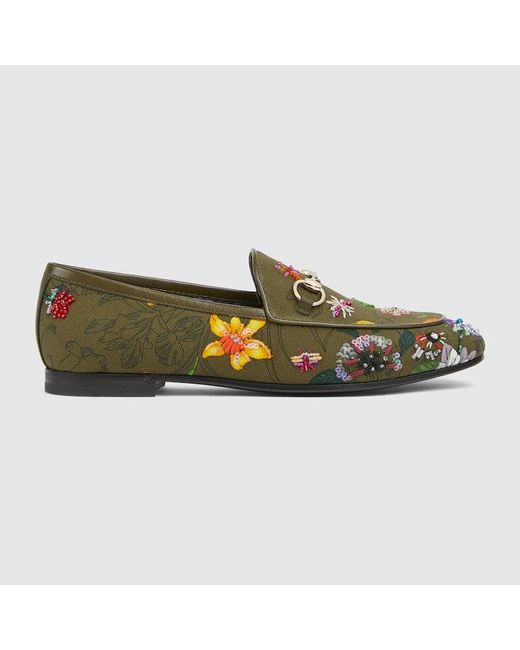 Gucci Green Jordaan Loafer