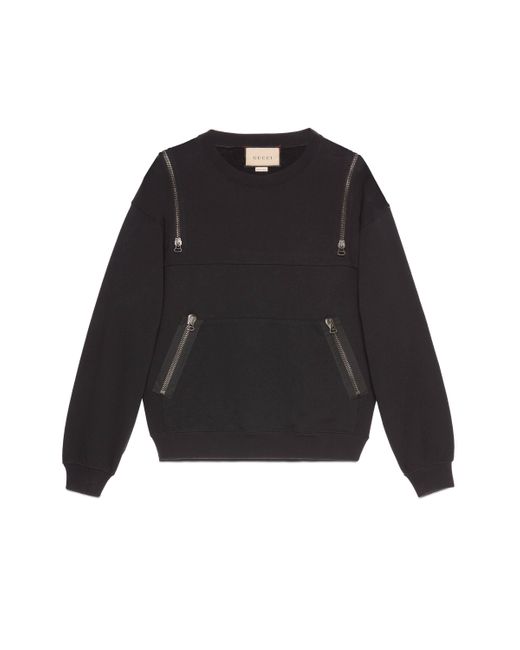 Gucci Cotton ' Metamorfosi' Sweatshirt in Black for Men | Lyst
