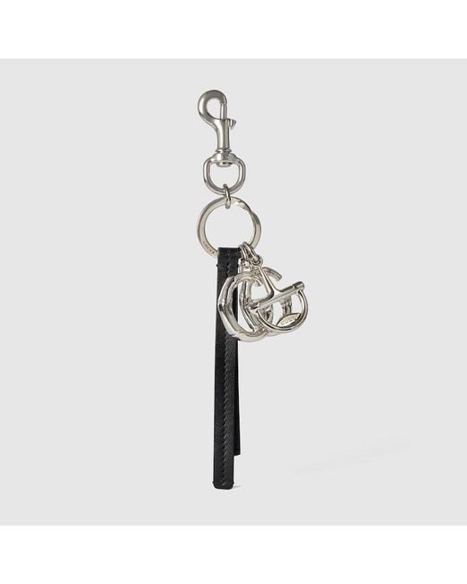 Gucci Metallic Half Horsebit Keychain for men