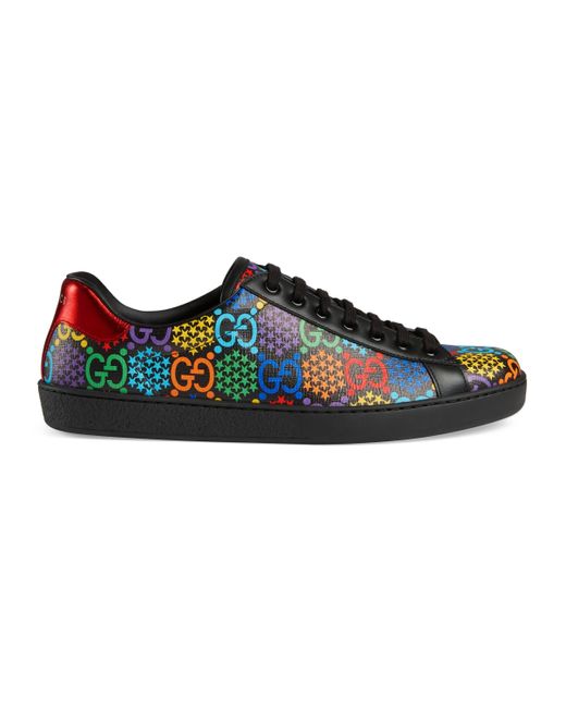 Gucci Black GG Psychedelic Ace Sneaker for men