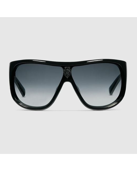 Gucci Black Mask Frame Sunglasses for men