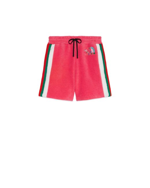 Gucci Red The North Face X Fleece Shorts