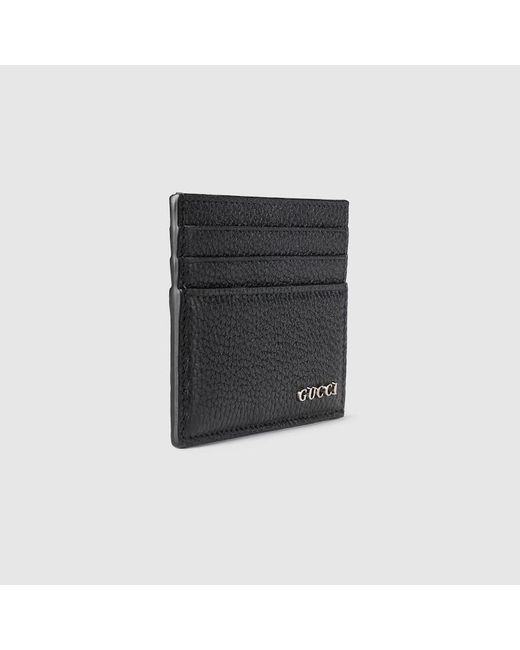 Gucci Black Card Case With Logo for men