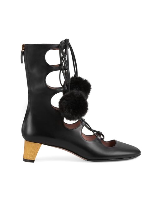 2015 re-edition botas para mujer Gucci de Cuero de color Negro - Lyst