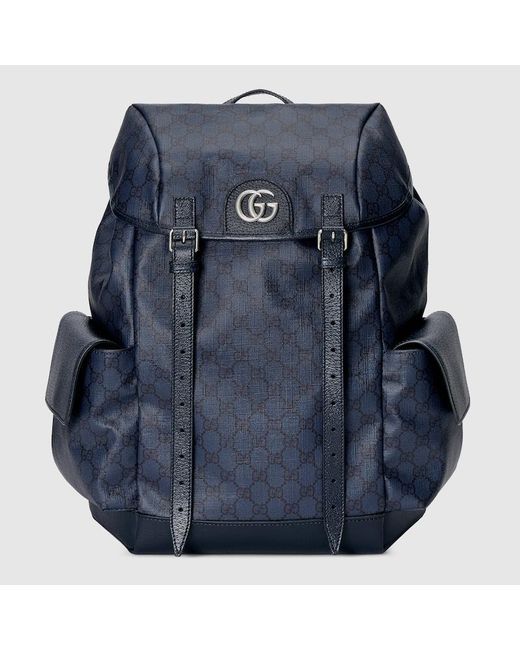 Gucci Blue Ophidia GG Medium Backpack for men