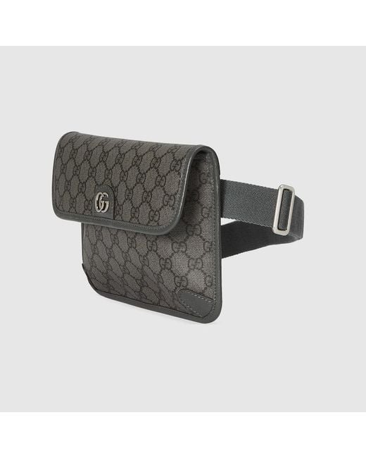 Gucci Gray Ophidia gg Canvas Belt Bag for men