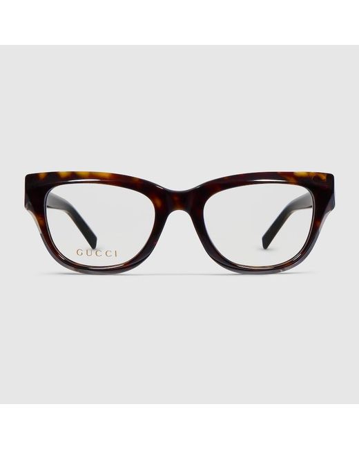 Gucci Black Geometric Optical Frame
