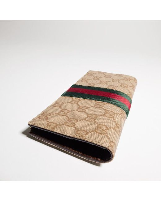 Gucci Natural Long Wallet With Web