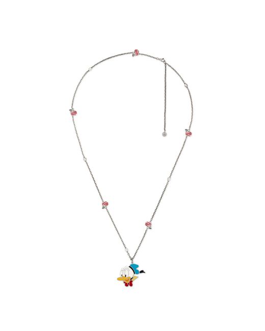 Gucci Metallic Disney X Donald Duck Necklace for men