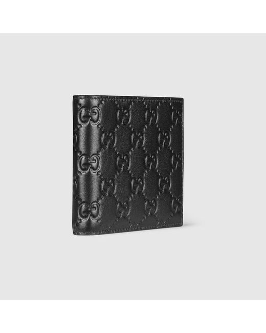 Gucci Black Gg Emblem Coin Wallet for men