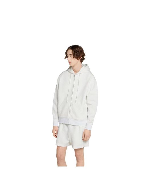 Gucci White Embossed Gg Technical Jersey Zip Jacket for men