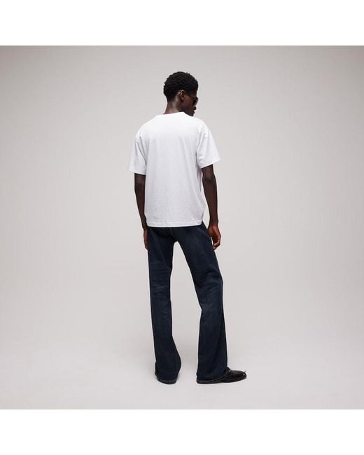 Gucci White Cotton Jersey T-Shirt With Embroidery for men