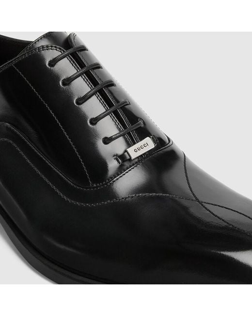 Chaussures À Lacets Avec Surpiqûre Pour Homme, Taille Gucci pour homme en coloris Black