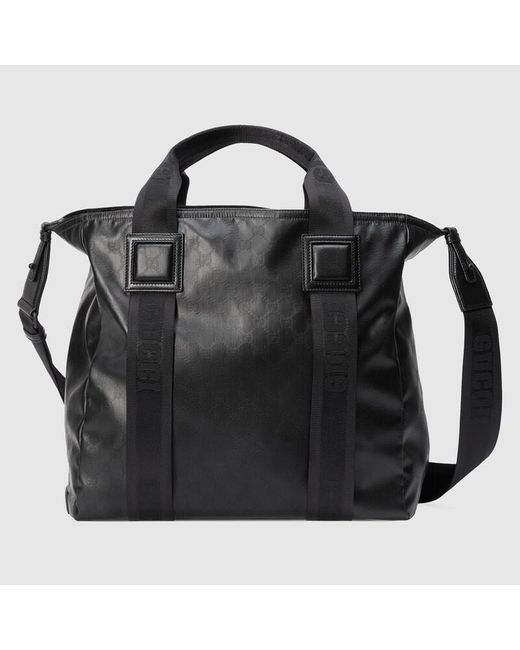 Gucci Black GG Crystal Tote Bag for men
