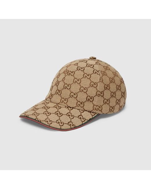 Gucci Natural Gg Canvas Baseball Cap for men