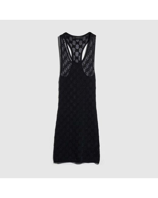 Gucci Black Fine Crêpe Viscose Dress