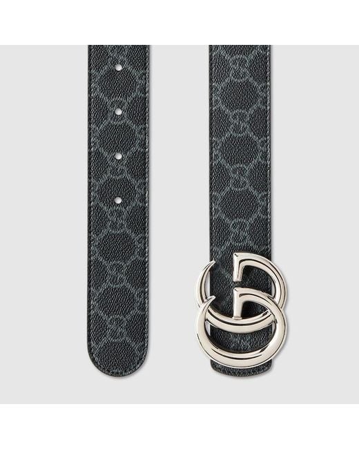 Cintura Reversibile Gg Marmont, Taglia 100 di Gucci in Black da Uomo