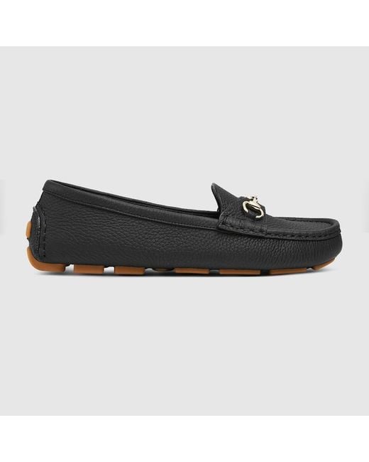 Gucci Black Driver Loafer, Leather