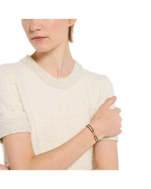 Gucci Brown Interlocking 18K Charm Bracelet