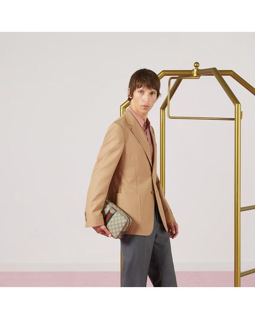 Gucci Brown Savoy Small Toiletry Case, Gg Canvas