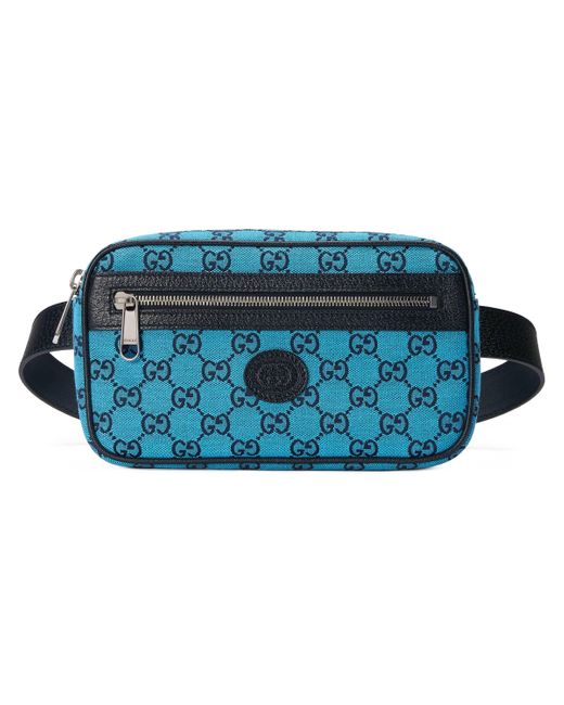Gucci Blue GG Multicolour Belt Bag for men