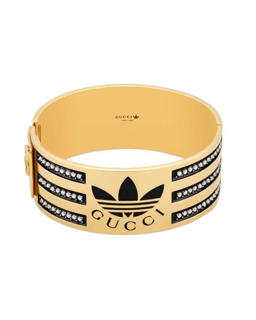 Bracelet manchette en émail et cristaux adidas x Gucci | Lyst