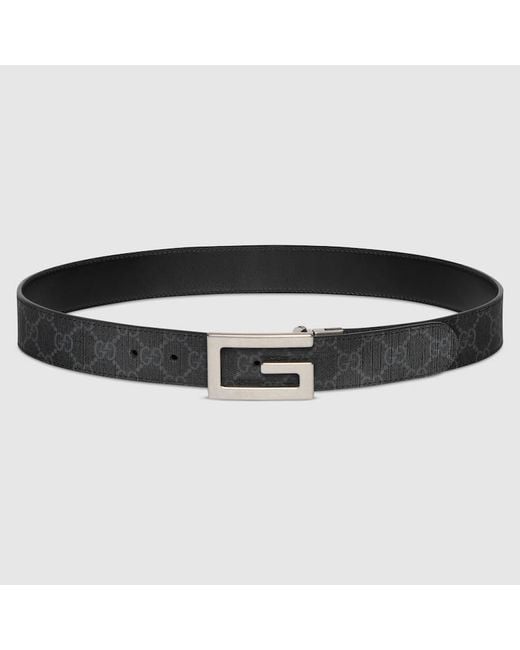 Ceinture Réversible Avec Boucle G Carré, Taille 100 Gucci pour homme en coloris Black